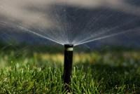 this is a rotary sprinkler on a lawn in Woodinville